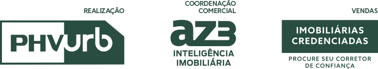 Realização PHVurb, coordenação AZ3 e vendas por imobiliárias credenciadas